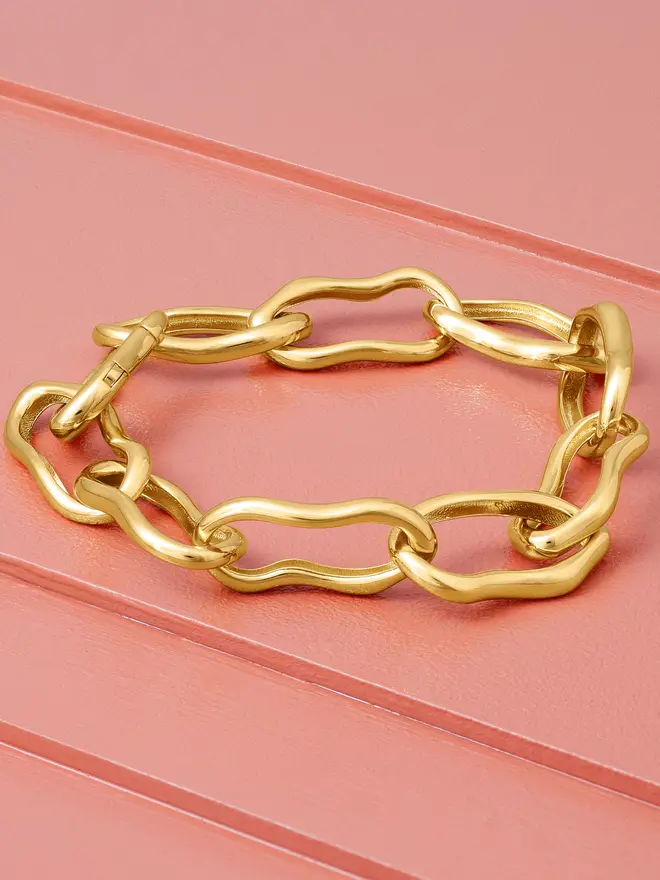 Molten Chain Link Bracelet