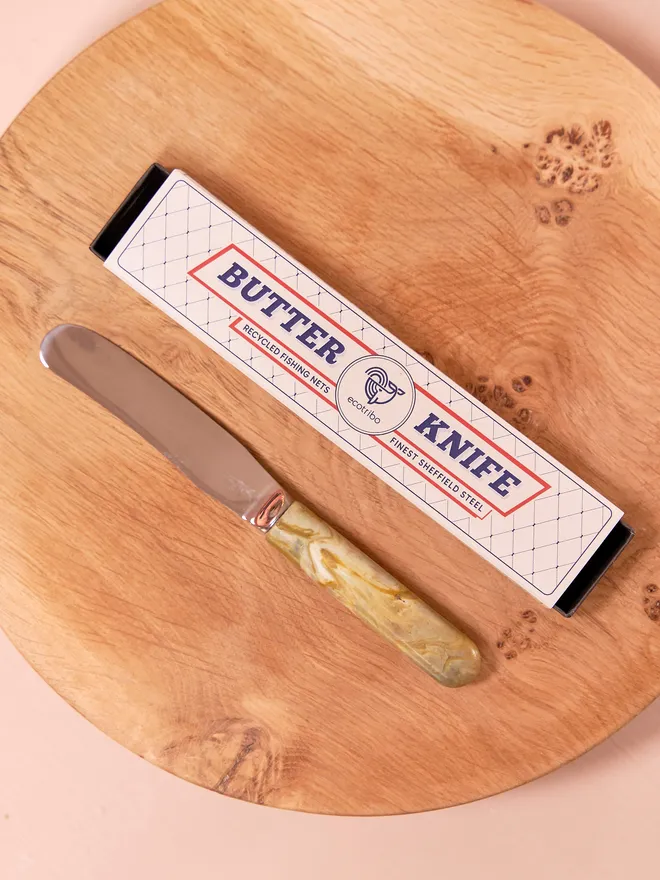 Recycled Plastic Butter knife Yellow 