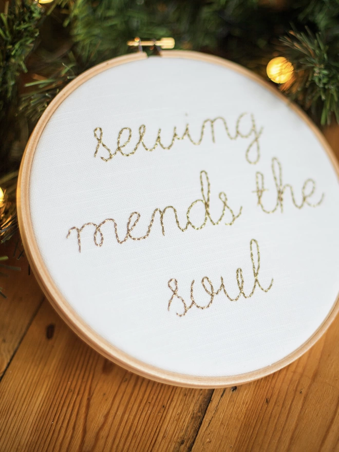 Sewing mends the soul at home sewing kit