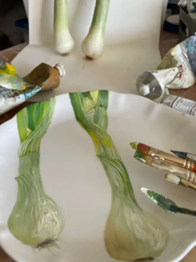 Still life study in the studio.