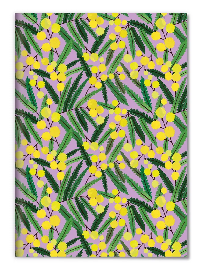 illustrated mimosa notebook