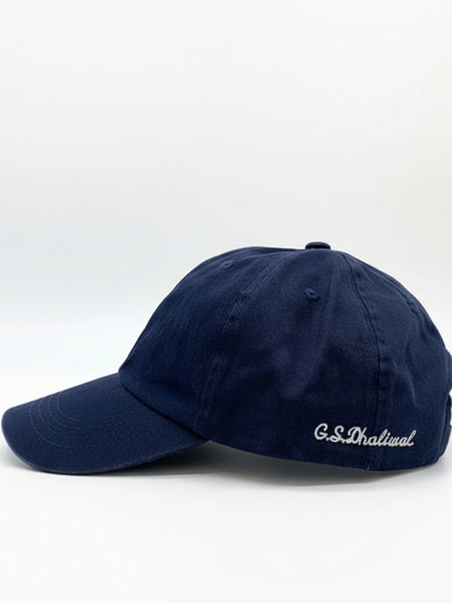 Personalised Discreet Embroidered Cap Navy