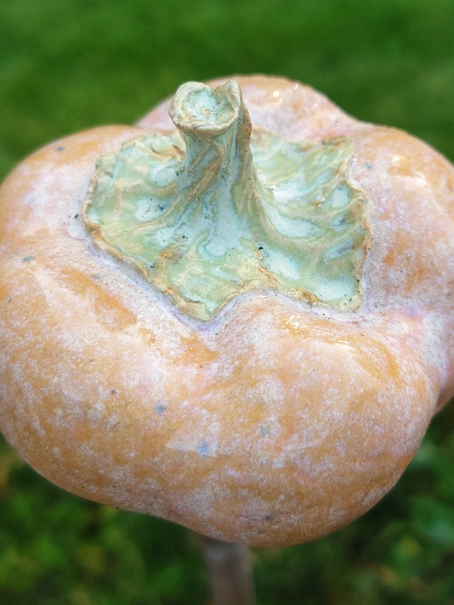 Pumpkin cane topper home decor