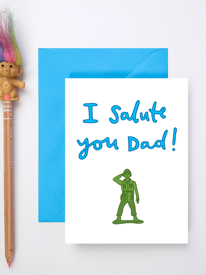 'I Salute You Dad' Father's Day Card