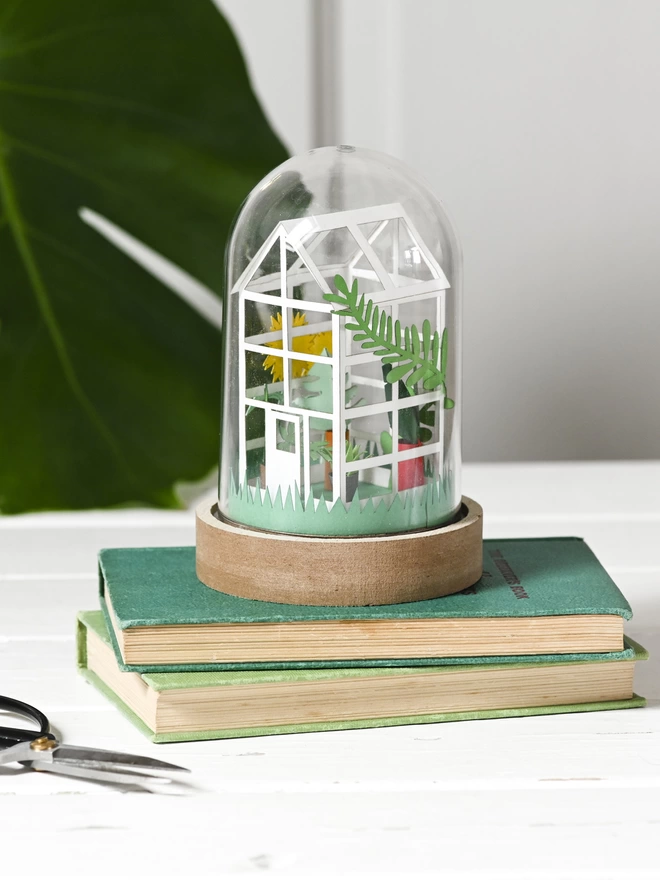 DIY greenhouse paper craft kit by My Papercut Forest