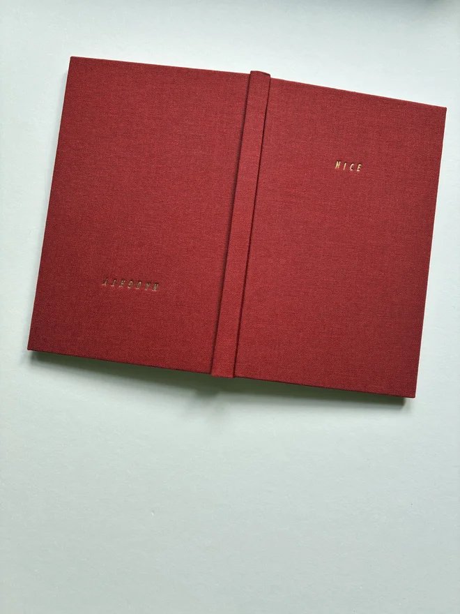 Keep Collect limited edition handmade double fronted linen covered Christmas notebook