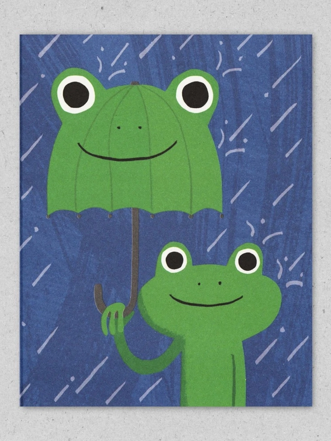 Frog Brolly Friendship Card