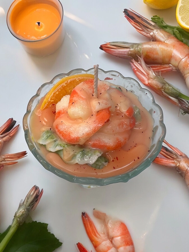 PRAWN COCKTAIL CANDLE