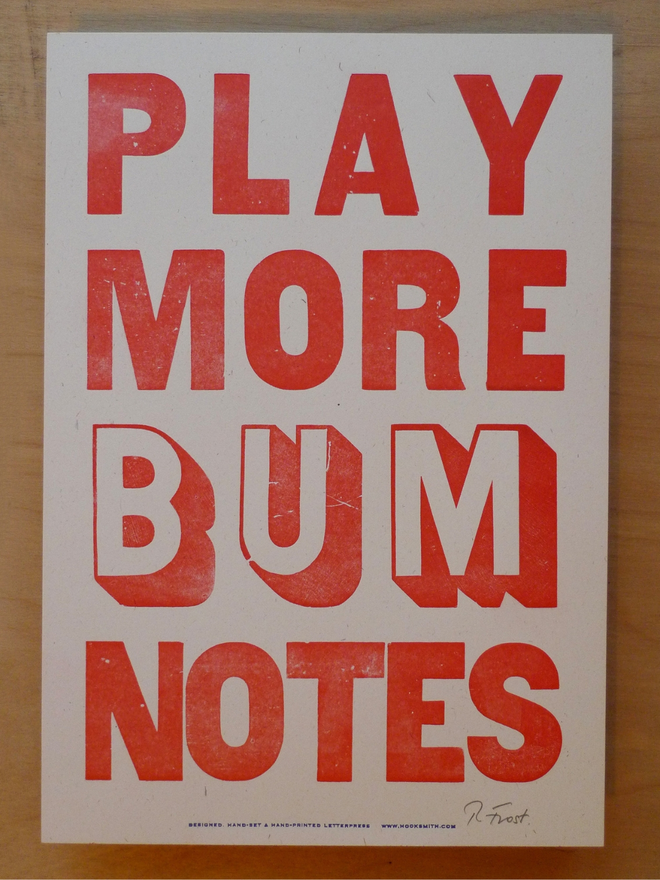 Play More Bum Notes