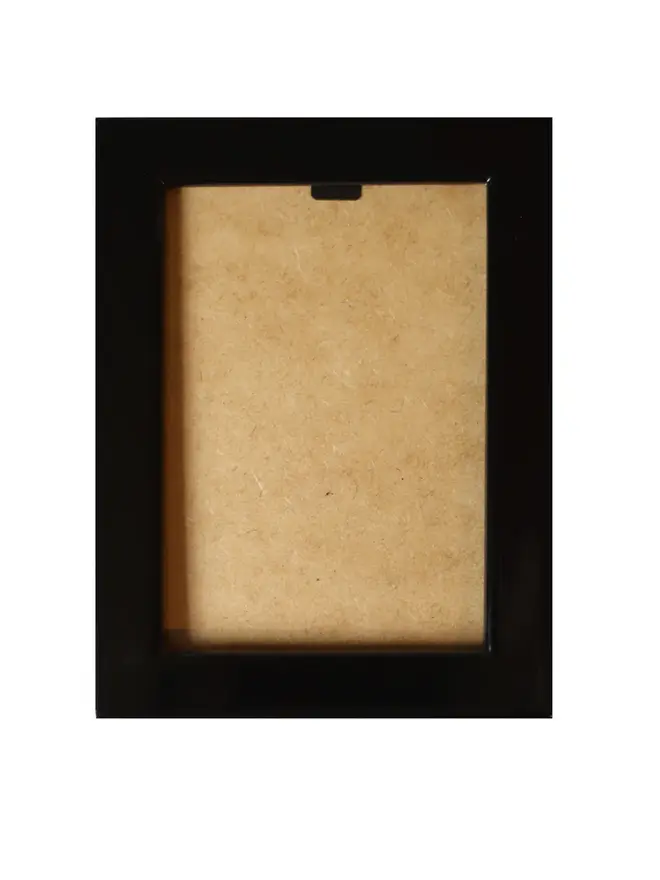 black lacquered frame