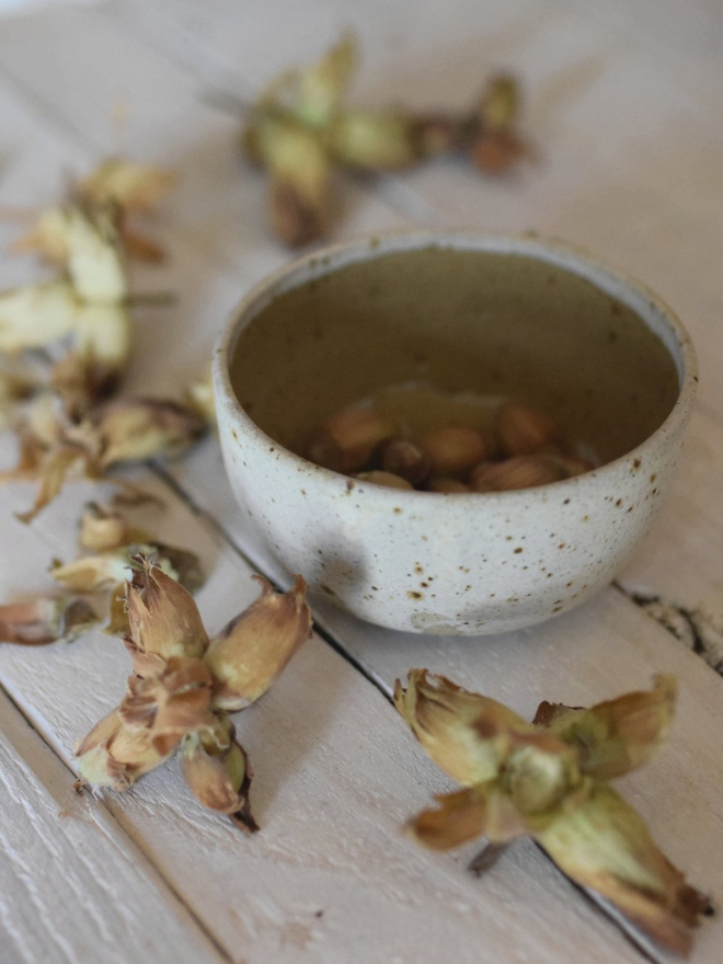 stoneware snack bowl