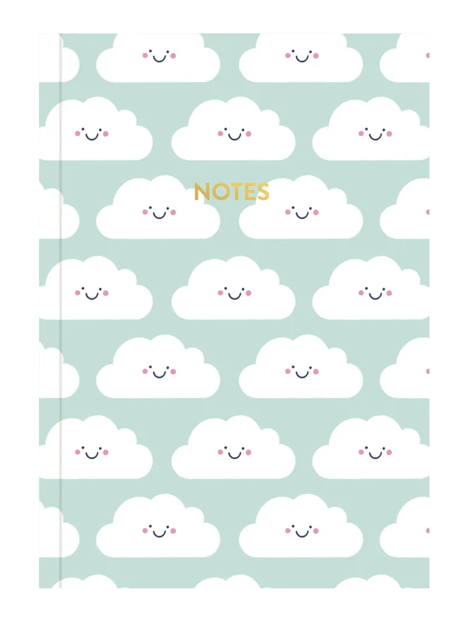 clouds a5 lined notebook
