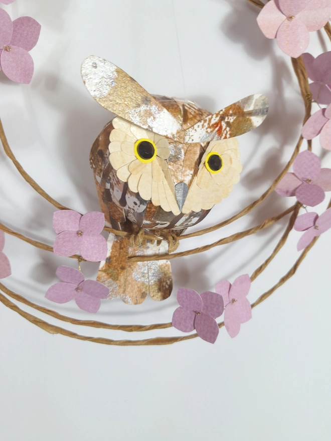 baby long eared owl sculpture