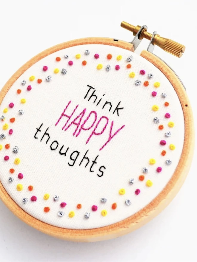 Inspirational Quote Hoop Wall Hanging/ Stocking Filler/ Gift