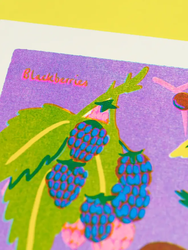 'September' Month Forage Print