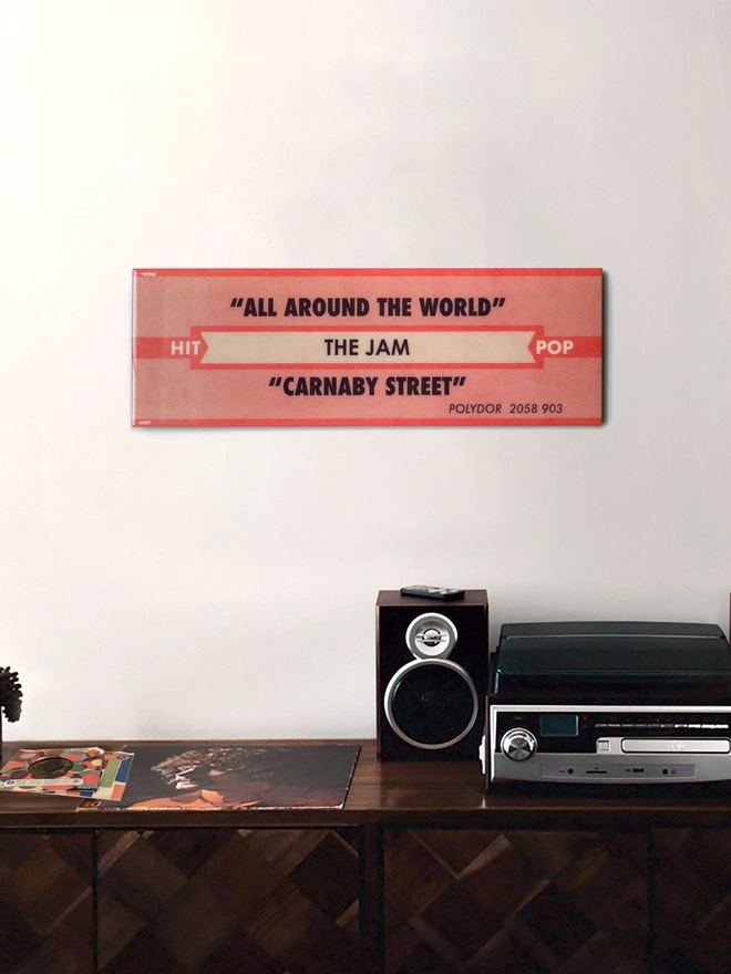 The Jam, Jukebox label, dibond print