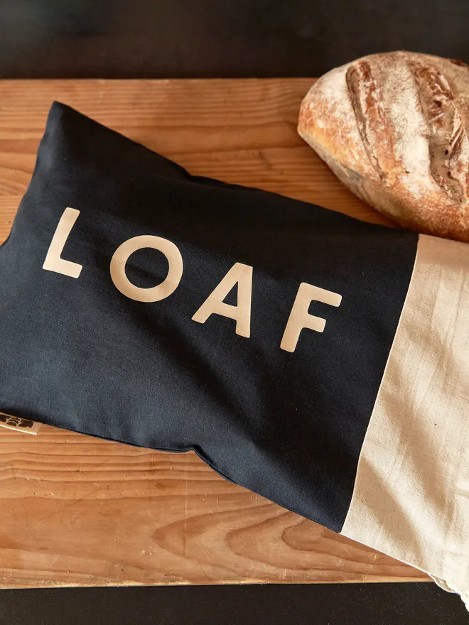 Loaf linen bread bag