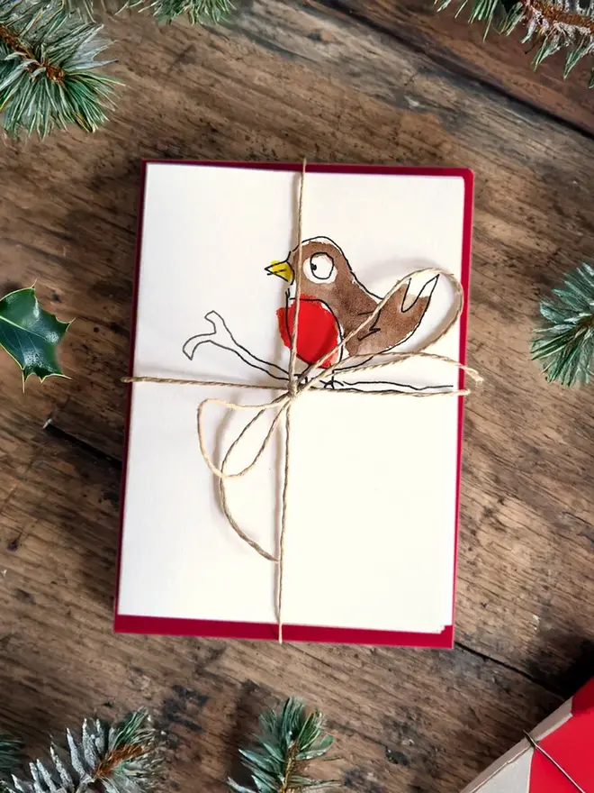 Christmas Robin Christmas card pack