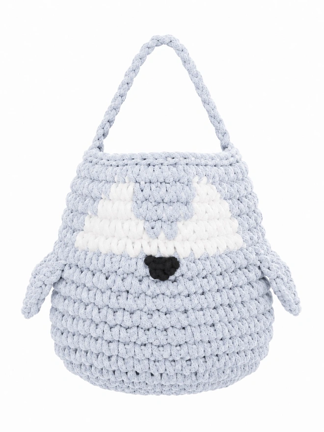 baby blue penguin basket
