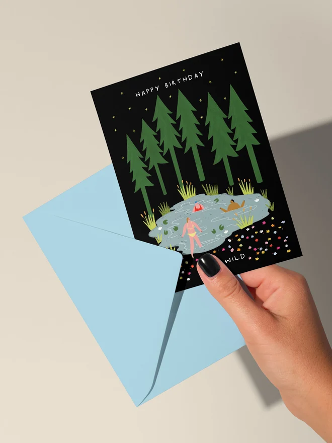 'Happy Birthday Stay Wild' Birthday Card