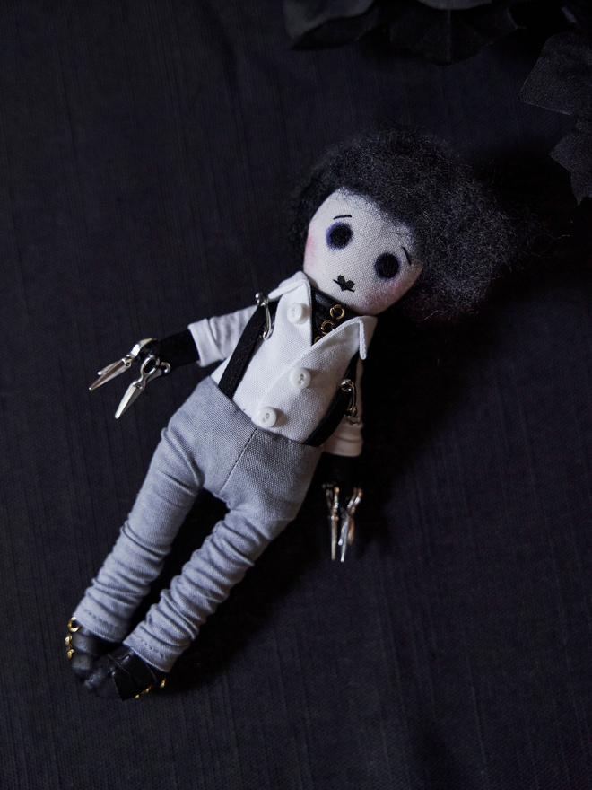 Edward Scissorhands Inspired Decorative Mini Icon Doll