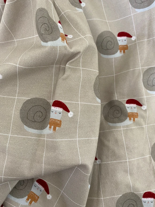 Santa Snail Organic Cotton Stocking 