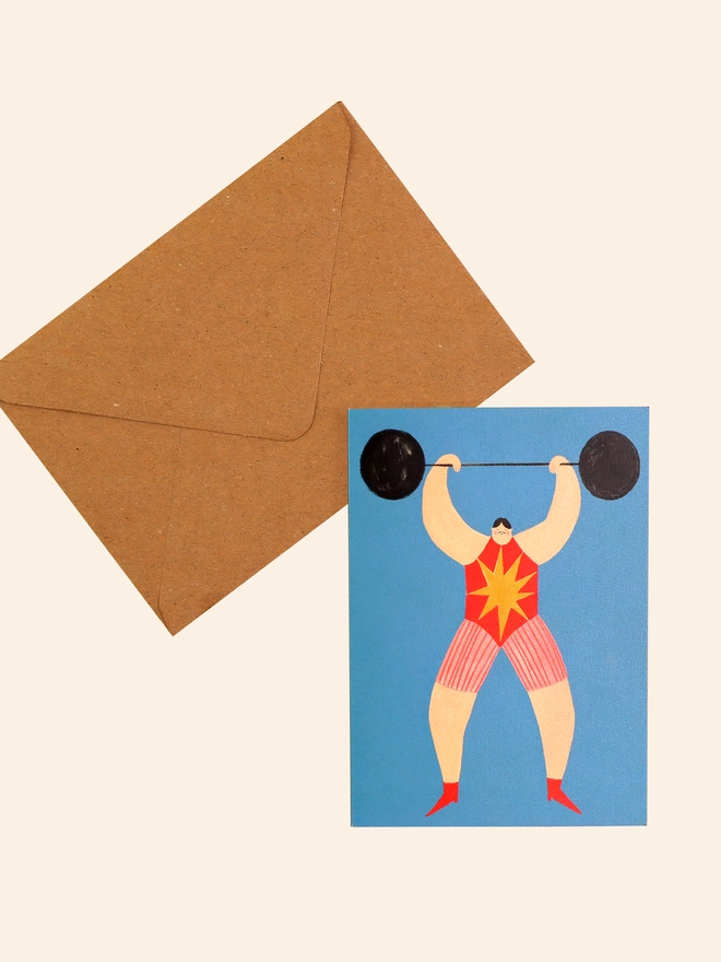 Strongman Father's Card