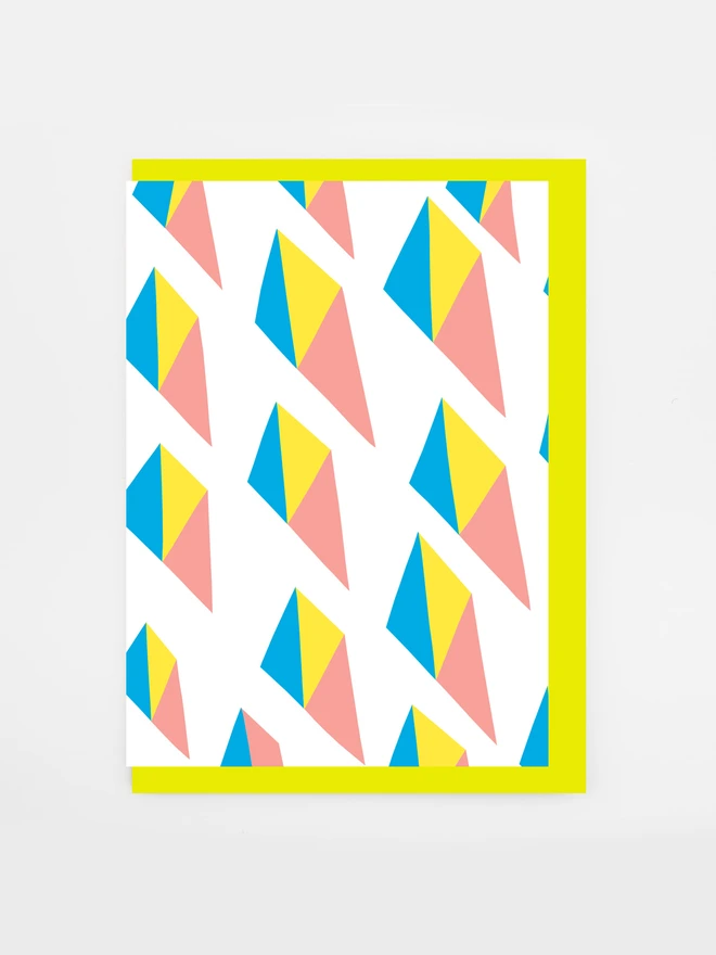 arrows pattern greetings card