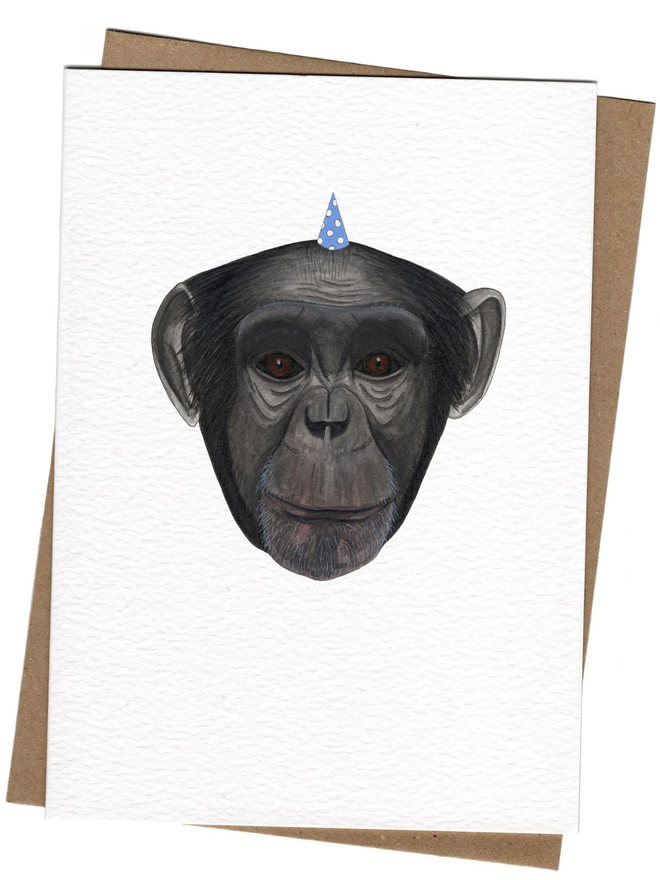 chimpanzee card