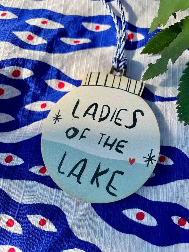 A special gift to give the lady with whom you'd get into any body of cold water, time and time again. 