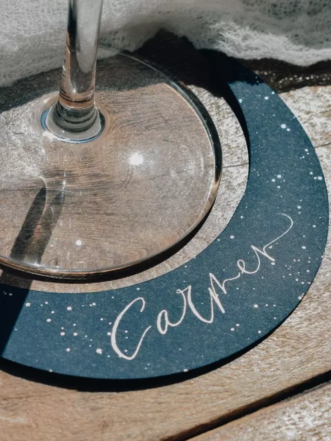 Crescent Moon Shape Place Card