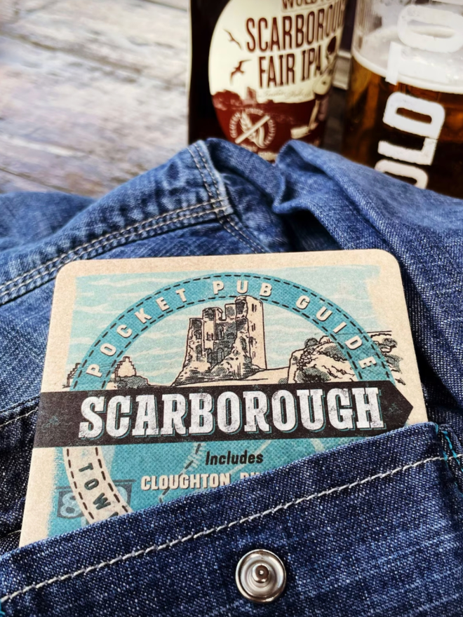 Scarborough Pocket Pub Map. A pocket map of Scarborough and its notable pubs.