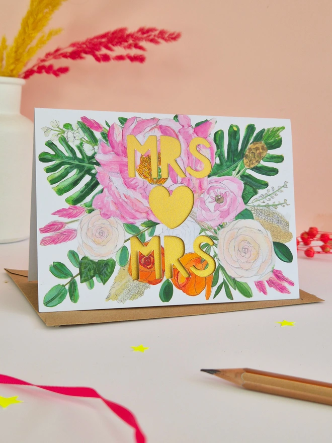 mrs and mrs card