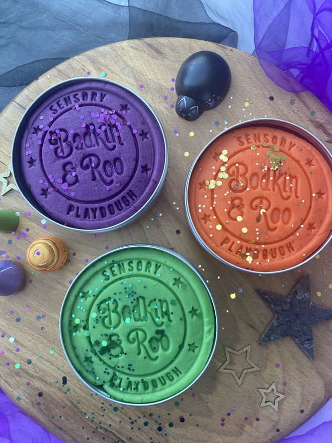 Halloween Sensory Play Dough Collection (Set Of 3) 