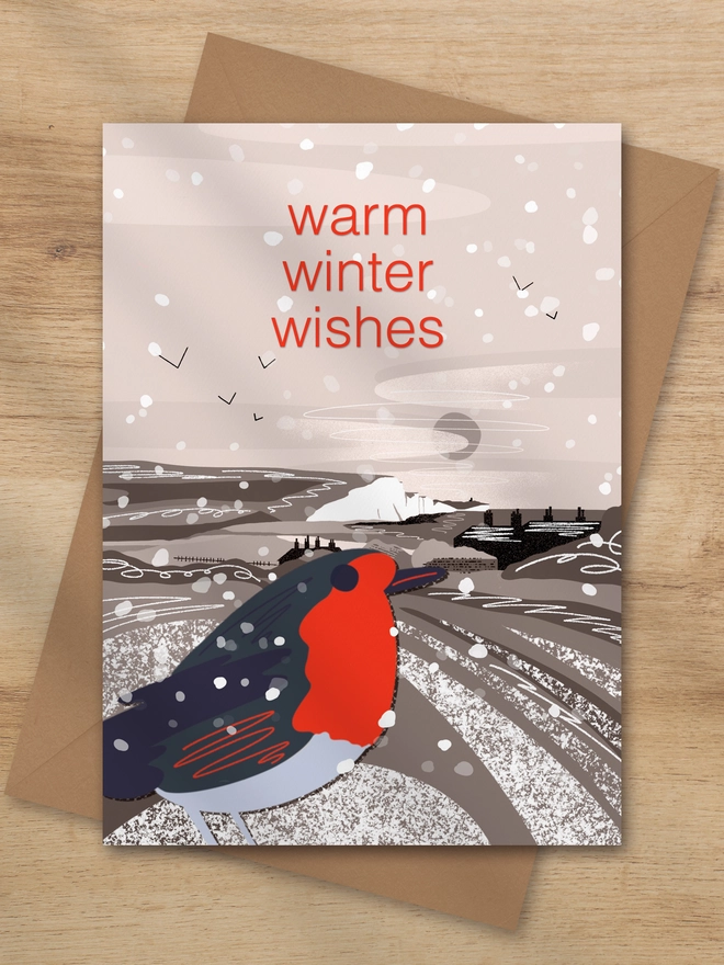 Pack of Christmas cards warm winter wishes