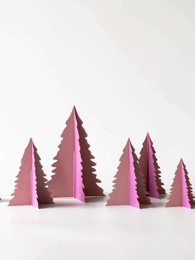 pink christmas tree