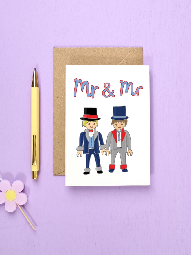 Mr and Mr Wedding card