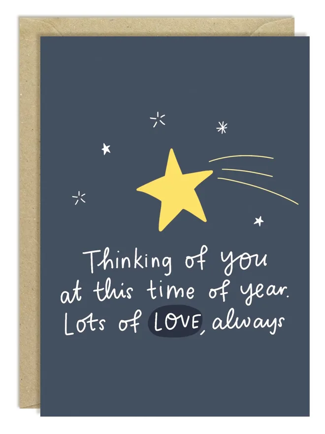 Thinking of you Christmas card