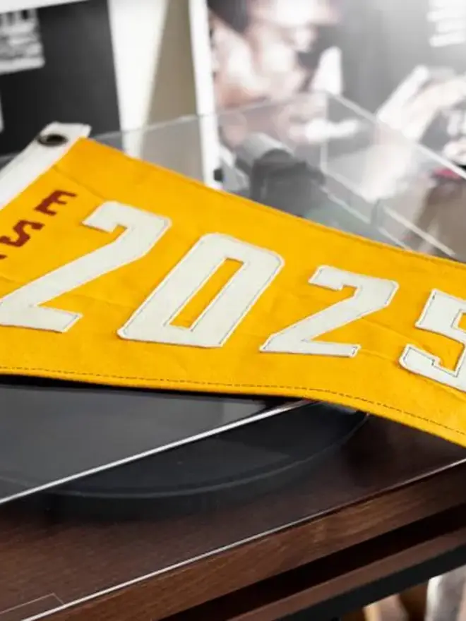 Custom Date Cotton Canvas Pennant Flag 