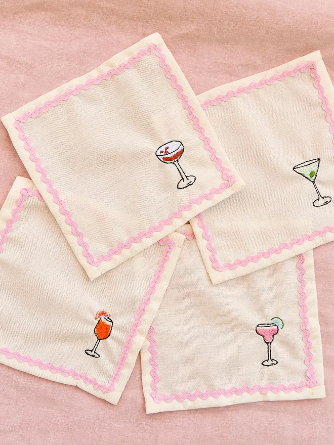 Cocktail Cocktail Napkins (Set Of 4)