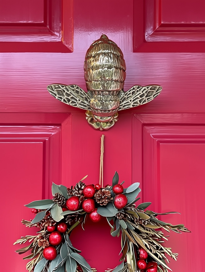 Brass Bee Door Knocker by Adams and Mack
