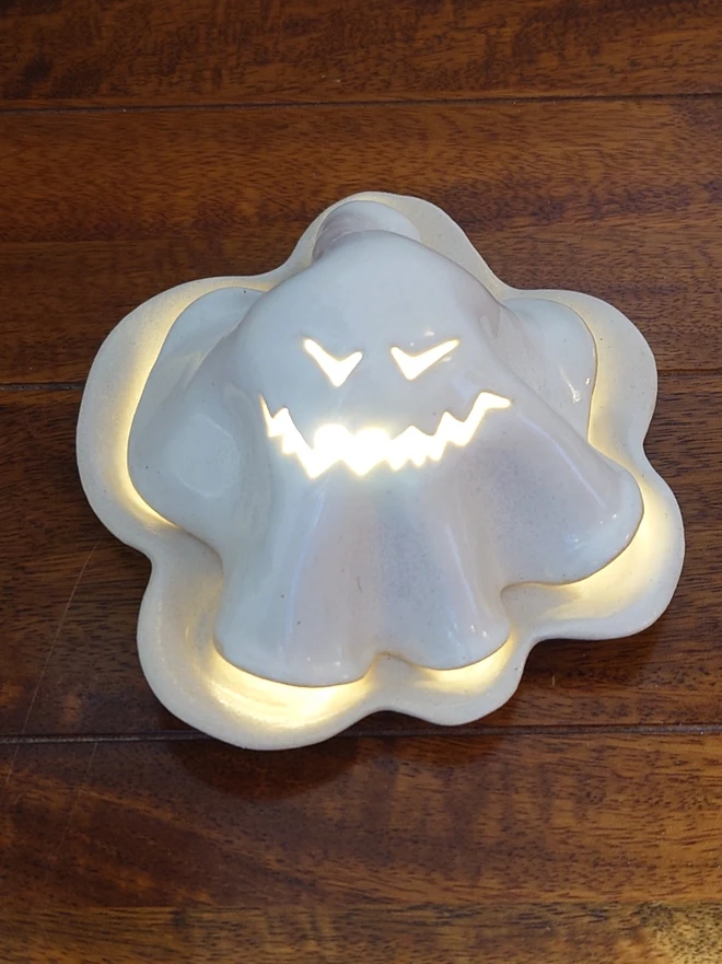 Halloween Ghost Tea Light Candle Lantern