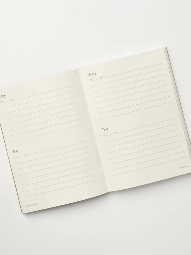 Brown A5 Lay Flat 2026 Planner