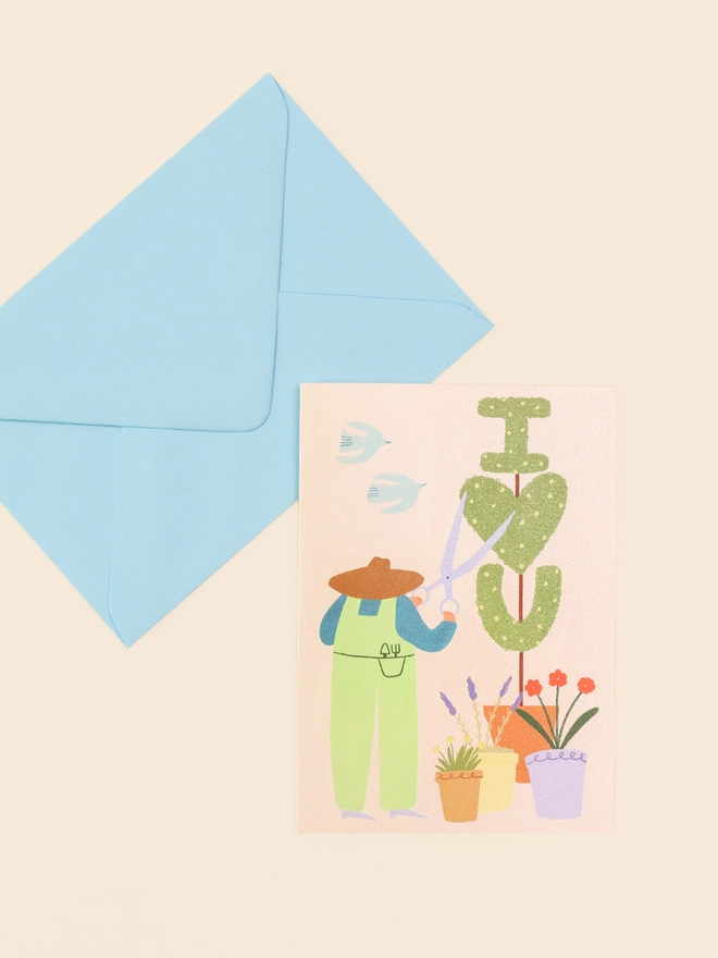 'I Love You' Gardener Card