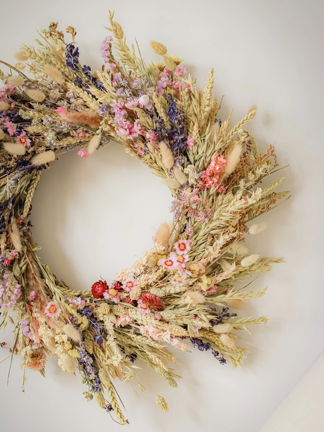 'Herdwick' Everlasting Dried Wreath