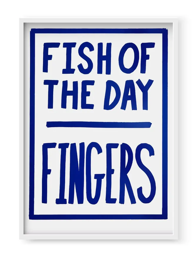 Fish of the Day Print - Blue