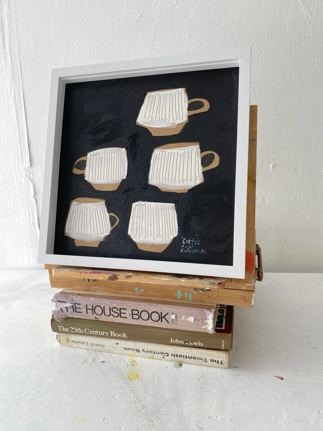 'Coffee Cups' Original Painting by Samantha Barnes