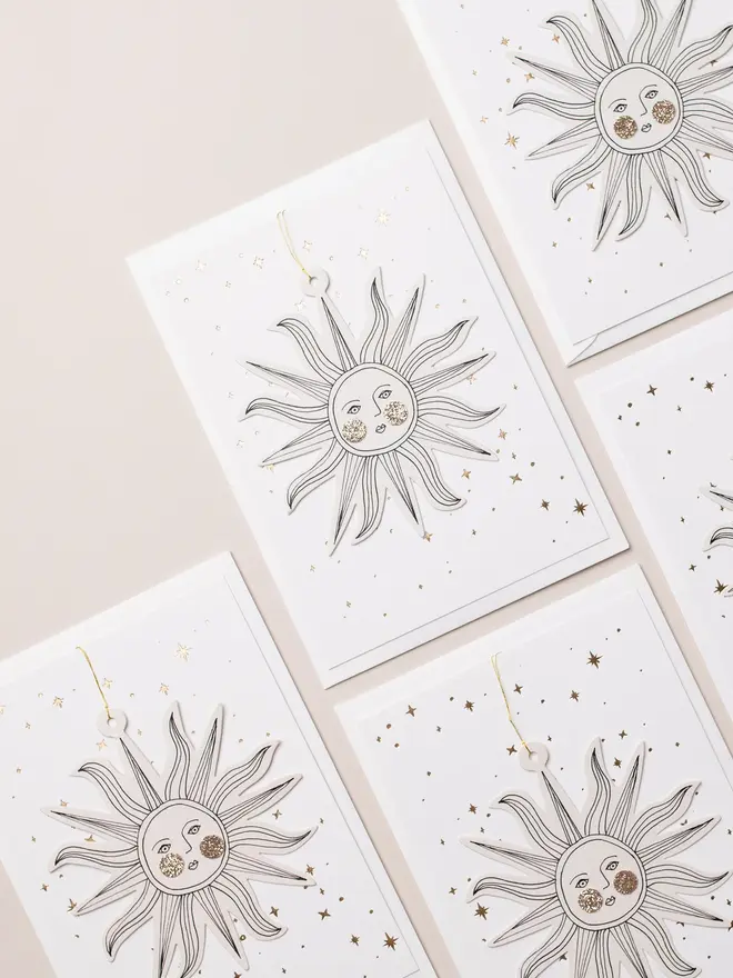 Sunface Papercut Decoration