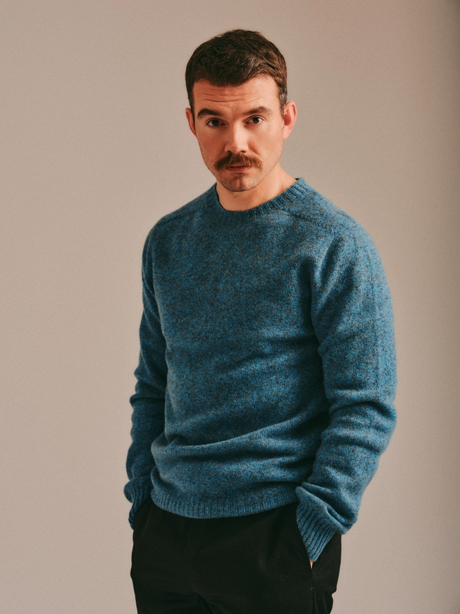 Ellon knitted blue jumper