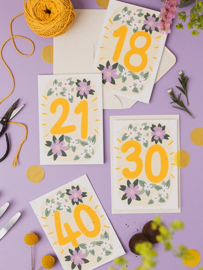 Plantable 30th Birthday Card